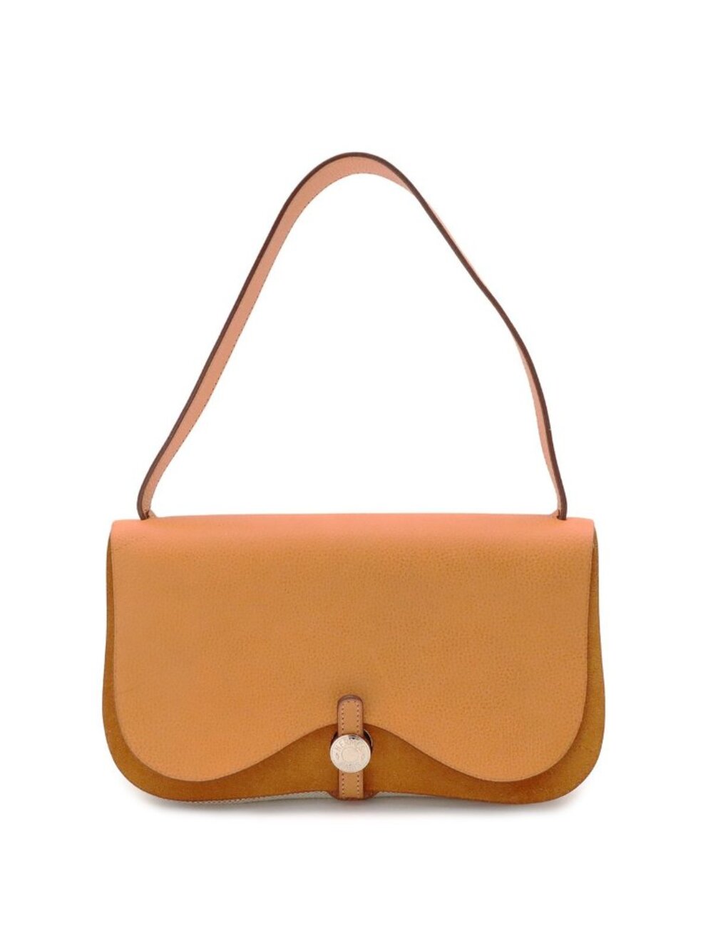 Hermes Sac Colorado PM Shoulder Bag Toile H Leather Ivory Brown